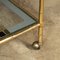 20th Century Italian Faux Bamboo Brass & Glass Drinks Trolley, 1970s 10