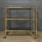 20th Century Italian Faux Bamboo Brass & Glass Drinks Trolley, 1970s 4