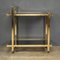 20th Century Brass & Smoked Glass Drinks Trolley, 1960s, Image 3