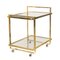 20th Century Brass & Smoked Glass Drinks Trolley, 1960s, Image 1