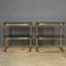 20th Century Brass & Smoked Glass Side Tables, 1970s, Set of 2 6