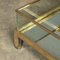20th Century Brass & Glass Mirrored Vitrine Coffee Table from Maison Janson, 1970s, Image 6