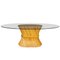 20th Century Sheaf of Wheat Dining Table by McGuire, 1970s, Image 1
