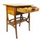 Art Nouveau Side Table in Oakwood 5
