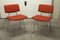 Orange Compass Chairs by Pierre Guariche for Huchers-Minvielle, France, 1955, Set of 2 33