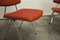 Orange Compass Chairs by Pierre Guariche for Huchers-Minvielle, France, 1955, Set of 2 6