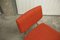 Orange Compass Chairs by Pierre Guariche for Huchers-Minvielle, France, 1955, Set of 2 7