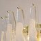 Lámpara colgante vintage con pétalos de cristal de Murano, Italia, Imagen 6