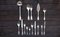 Silver Brick Lane Collection Cutlery Pieces from KnIndustrie, Set of 24 15