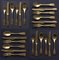 Gold Brick Lane Collection Cutlery Pieces, Set of 24 9