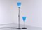 Vintage Floor Lamps in Black and Blue from Ikea, 1980s, Set of 2 11