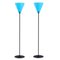 Vintage Floor Lamps in Black and Blue from Ikea, 1980s, Set of 2 1