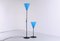 Vintage Floor Lamps in Black and Blue from Ikea, 1980s, Set of 2 3