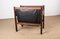 Danish Magazine Rack in Rosewood and Leather, 1960 5