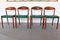 Dining Chairs in Teak by Knud Andersen for JCA Jensen, 1960s, Set of 4 2