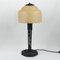 Art Deco Ginkgo Leaves Table Lamp in Wrought Iron by Edgar-William Brandt 10