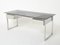Desk in Brushed Steel and Smoked Glass by Patrice Maffei for Kappa, 1970 8