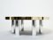 Chrome, Brass and Mosaic Coffee Table with Agate Stone Inlay by Georges Mathias, 1970 12