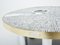 Chrome, Brass and Mosaic Coffee Table with Agate Stone Inlay by Georges Mathias, 1970 3