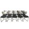 Mid-Century Model 2011 Chairs by De Wit Brothersor for De Wit Schiedam, Set of 10 1