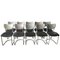 Mid-Century Model 2011 Chairs by De Wit Brothersor for De Wit Schiedam, Set of 10, Image 1