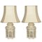 Mid-Century Table Lamps in Ivory Glazed Terracotta, Italy, 1970s, Set of 2, Image 1