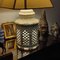 Lampade da tavolo Mid-Century in terracotta smaltata color avorio, anni '70, set di 2, Immagine 4