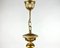 Large Antique Carved Giltwood Chandelier, Italy, 1930s, Image 9