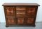 Vintage Sideboard in Solid Wood with Copper Suns, Mexico 1