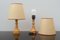Elm Wood and Paper Bedside Lamps, 1970s, Set of 2 6