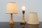 Elm Wood and Paper Bedside Lamps, 1970s, Set of 2 5