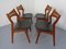 Teak Model 310 Dining Chairs by Erik Buch for Chr. Christensen, 1960s, Set of 4 3