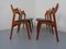 Teak Model 310 Dining Chairs by Erik Buch for Chr. Christensen, 1960s, Set of 4 12