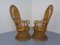 French Peacock Chairs & Table, 1960s, Set of 3 11