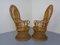French Peacock Chairs & Table, 1960s, Set of 3, Image 11