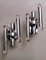 Italian Space Age Wall Sconces in Chrome-Plated Brass, Set of 2 2
