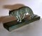 Art Deco Patinated Bronze Effect Panther in Ceramic with Base by A. Ouline, Image 7