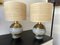 Italian Brass and Ceramic Table Lamps, 1970s, Set of 2 1