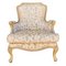 French Louis XV Berguere with a Floral Provencal Fabric 1