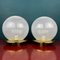 Swirl Murano Glass Table Lamps by F.Fabbian, Italy, 1970s, Set of 2 1