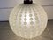 Mid-Century Golf Ball-Shaped Glass Pendant Lamp, 1960s, Image 13