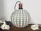 Mid-Century Golf Ball-Shaped Glass Pendant Lamp, 1960s, Image 3