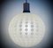 Mid-Century Golf Ball-Shaped Glass Pendant Lamp, 1960s, Image 2