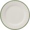 White & Green Wicker Plates from Este Ceramiche, Set of 6 1