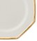 White Plates with Gold Bamboo from Este Ceramiche, Set of 6 2