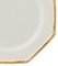 White Plates with Gold Bamboo from Este Ceramiche, Set of 6, Image 2