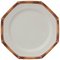 White Plates with Bamboo from Este Ceramiche, Set of 6 1