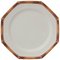 White Plates with Bamboo from Este Ceramiche, Set of 6, Image 1