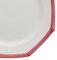Pink Bamboo Plates from Este Ceramiche, Set of 6 2