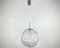 Modern Spherical Textured Glass Chandelier with Brass Fittings 2
